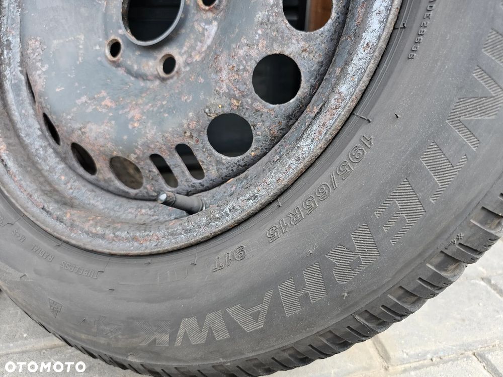 KOŁA FELGI STALOWE 15 OPONY ZIMOWE OPEL VECTRA C SIGNUM ASTRA H MERIVA B ZAFIRA A B 5x110 ET35 6,5J 195/65/15 - 4