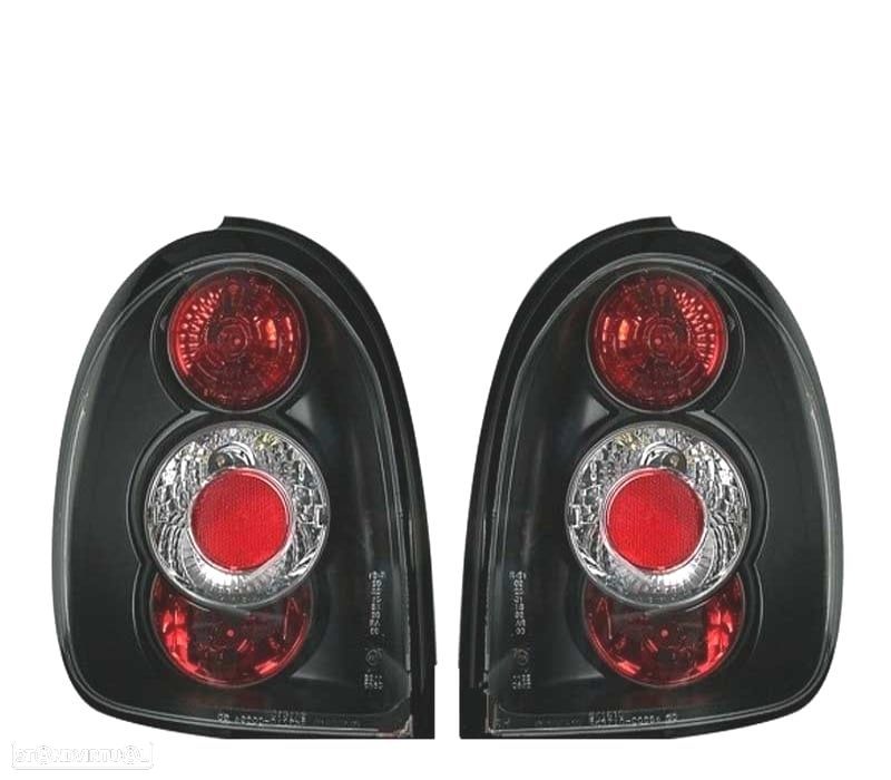 FAROLINS TRASEIROS PARA OPEL CORSA B 93-00 PRETO - 1