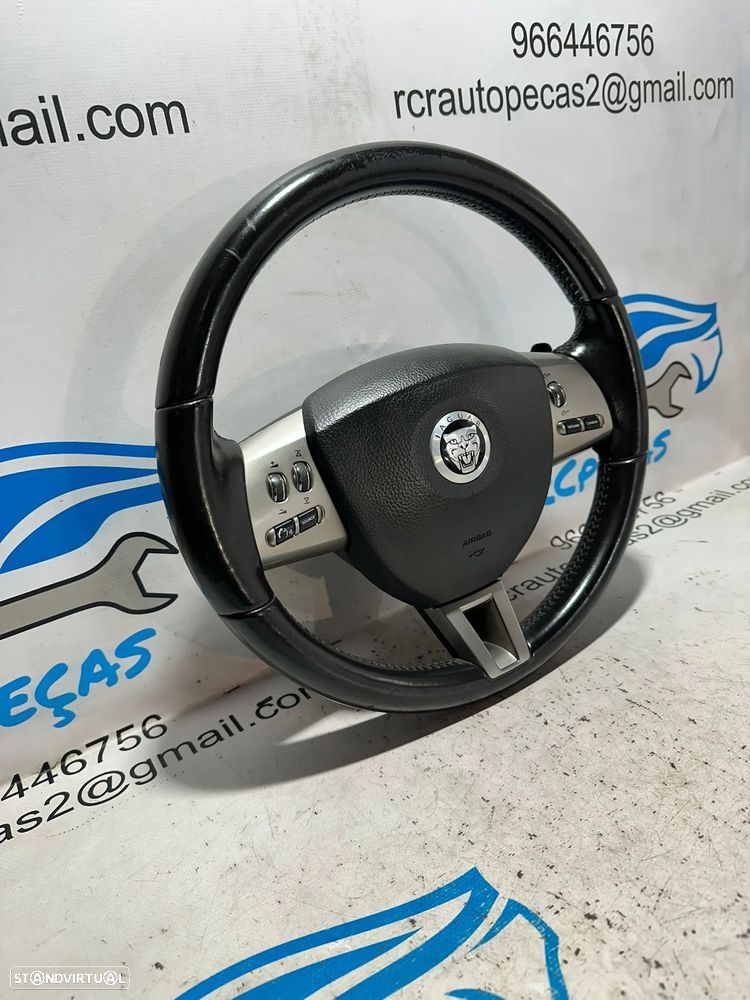 .Volante Pele Patilhas Comandos Multifunções Jaguar XF 1 I X250 2007 - 2015 - 3