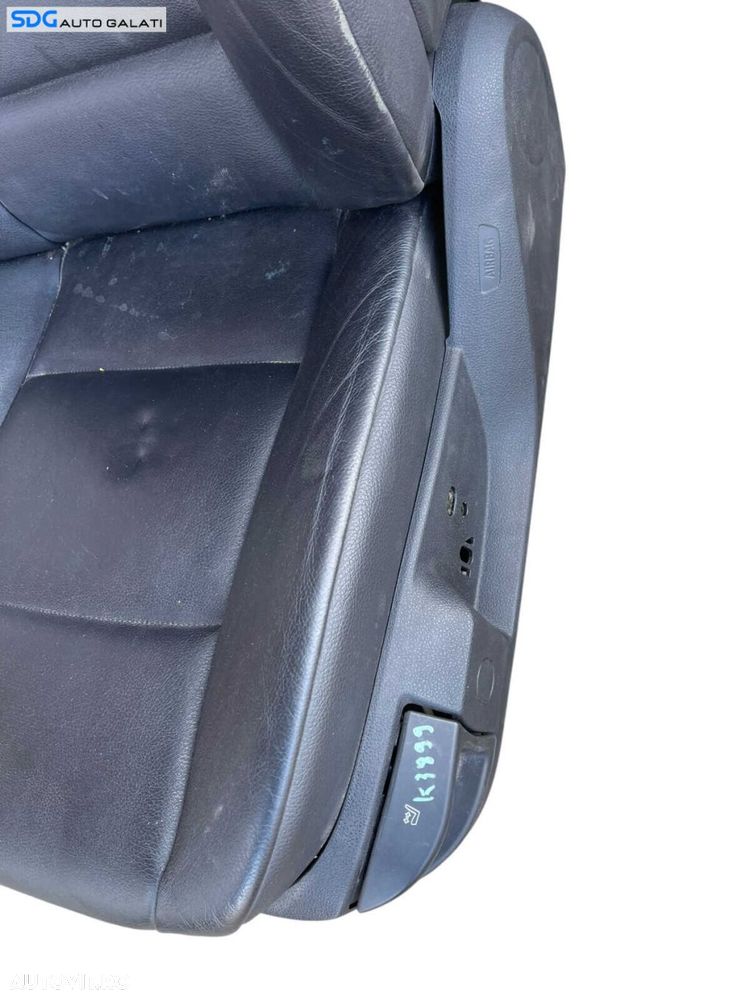 Scaun Piele Neagra cu Incalzire Stanga Fata Sofer BMW Seria 5 F10 F11 2009 - 2017 Cod 52107234966 52107266345 52109144893 52107230648 [B4800] - 3