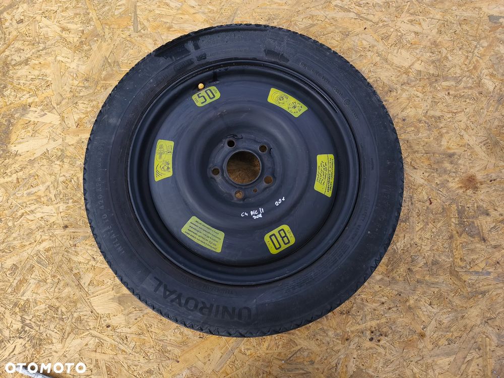 KOŁO DOJAZDOWE ZAPASOWE 125/85R16  5X108 16 CALI PEUGEOT CITREON OPEL TOYOTA - 1