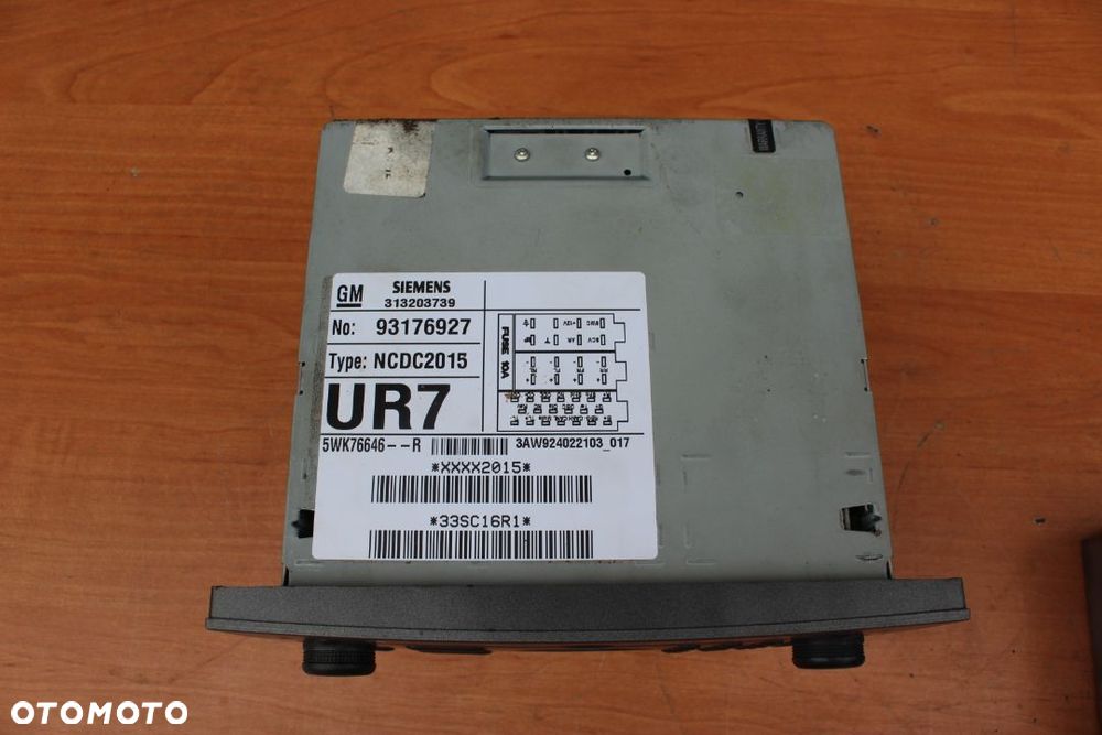 RADIO SIEMENS NCDC 2015 NAWIGACJA KOLOROWA OPEL VECTRA C SIGNUM - 7