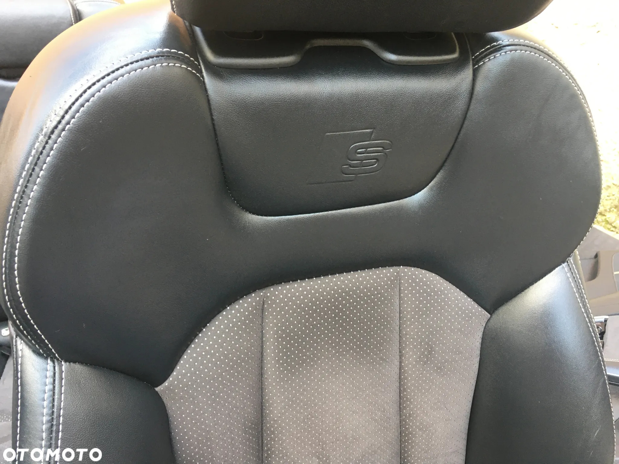AUDI Q7 4M / S-Line / FOTEL FOTELE KANAPA BOCZKI TAPICERKA / SKÓRA CZARNA / 7 OSOBOWA / ISOFIX / ORYGINAŁ - 4