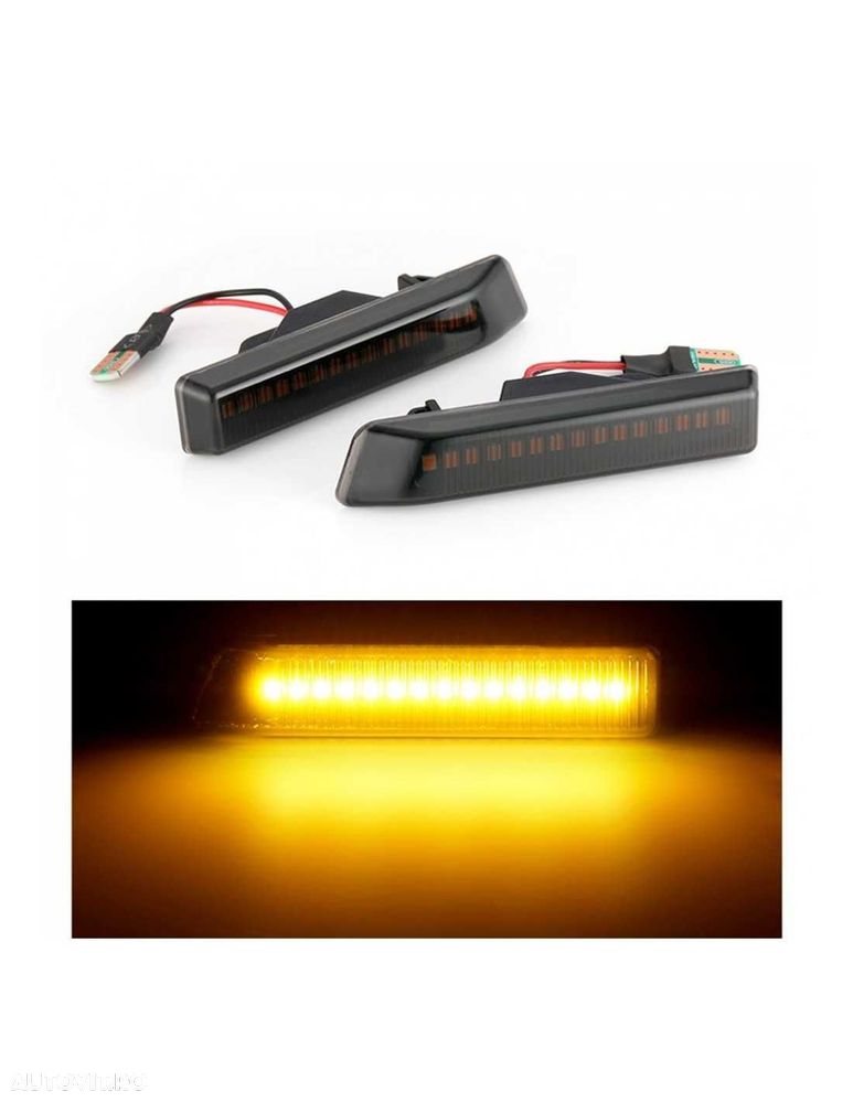 Set 2 x Semnalizare Dinamica aripa LED BMW X5 E53 E36 M3 Facelift - 4