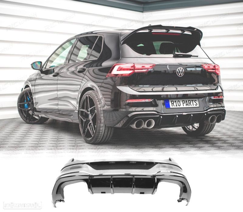 PÁRA-CHOQUES TRASEIRO VOLKSWAGEN VW GOLF 8 19-24 LOOK R PDC - 1