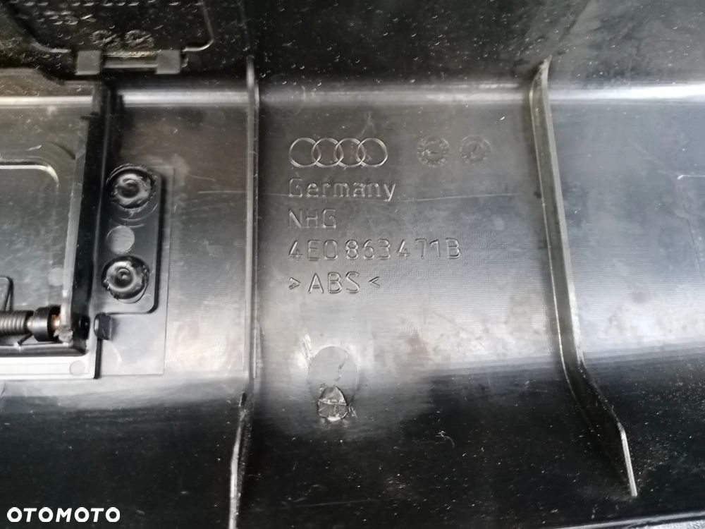Osłona nakładka progu bagażnika Audi A8 D3 4E0863471B - 5