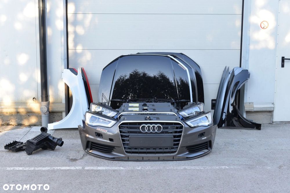 MASKA ZDERZAK GRILL BŁOTNIK LAMPA H7 XENON PAS BELKA AUDI A3 8V SEDAN - 1