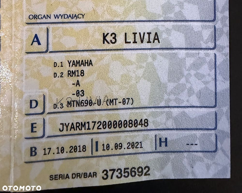 Yamaha MT - 13