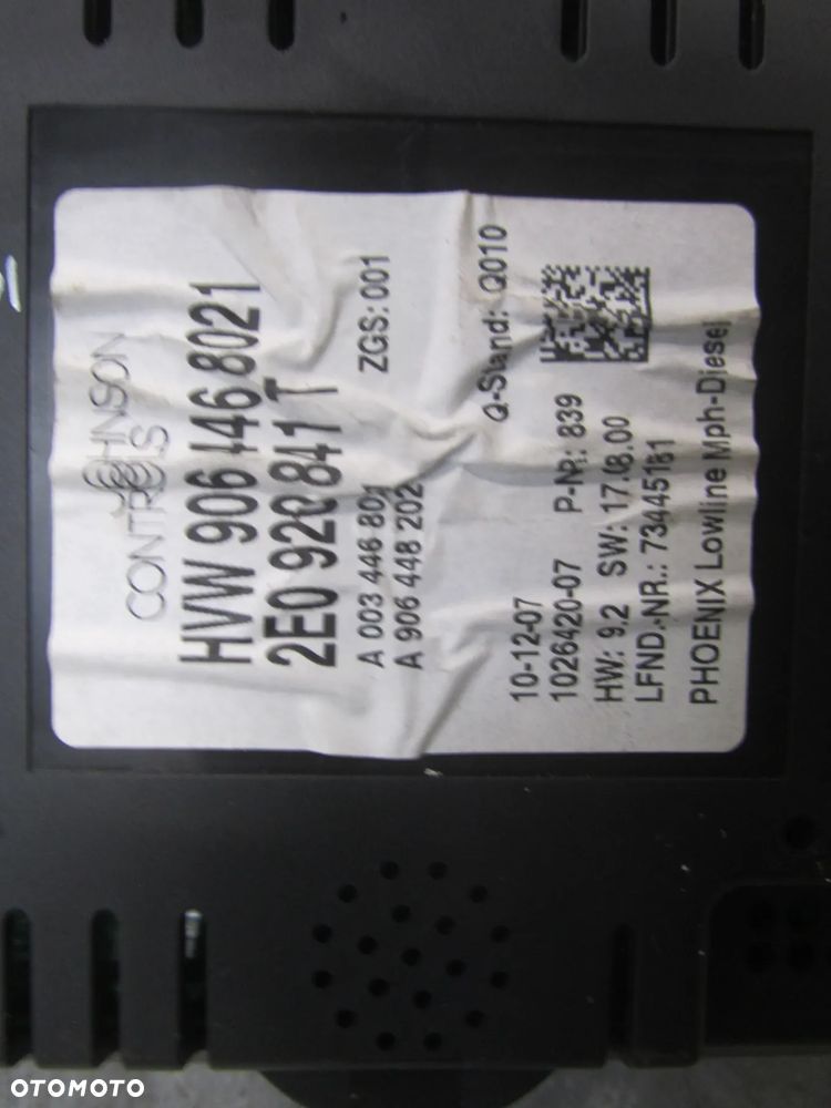 Volkswagen Crafter 06->2.5 TDI licznik -zegary 2E0920841-IT - 4