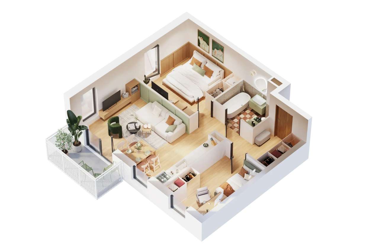 Mieszkanie na sprzedaż, 3 pokoje, 52 m², Dopiewiec