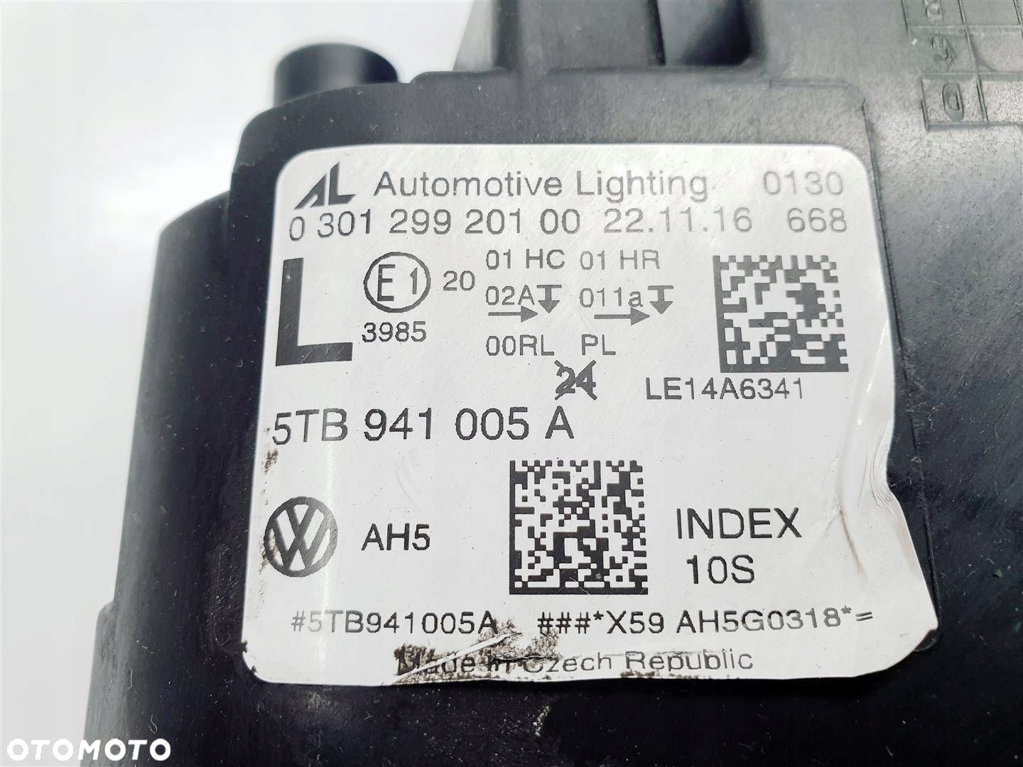 VOLKSWAGEN TOURAN III 5TB 16r LEWA LAMPA PRZÓD ZWYKŁA ORY EU - 11