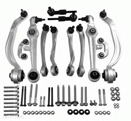 Set/ kit brate roata punte fata Audi A4 B5, A6 C5, VW Passat B5, Skoda Superb 1, versiune heavy duty, con mic sau con mare - 1