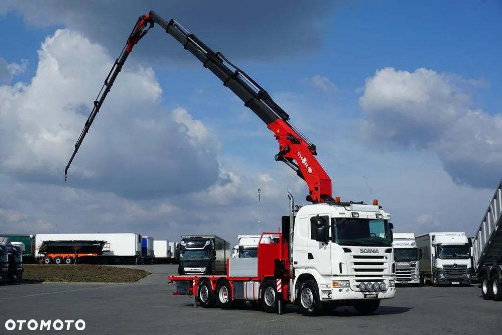 Scania G 480 / 8 X 2 / SKRZYNIOWY + HDS / HMF THOR - O K6 + JIB FJ 2000 K6 / WYSIĘG 33,5 M - 1