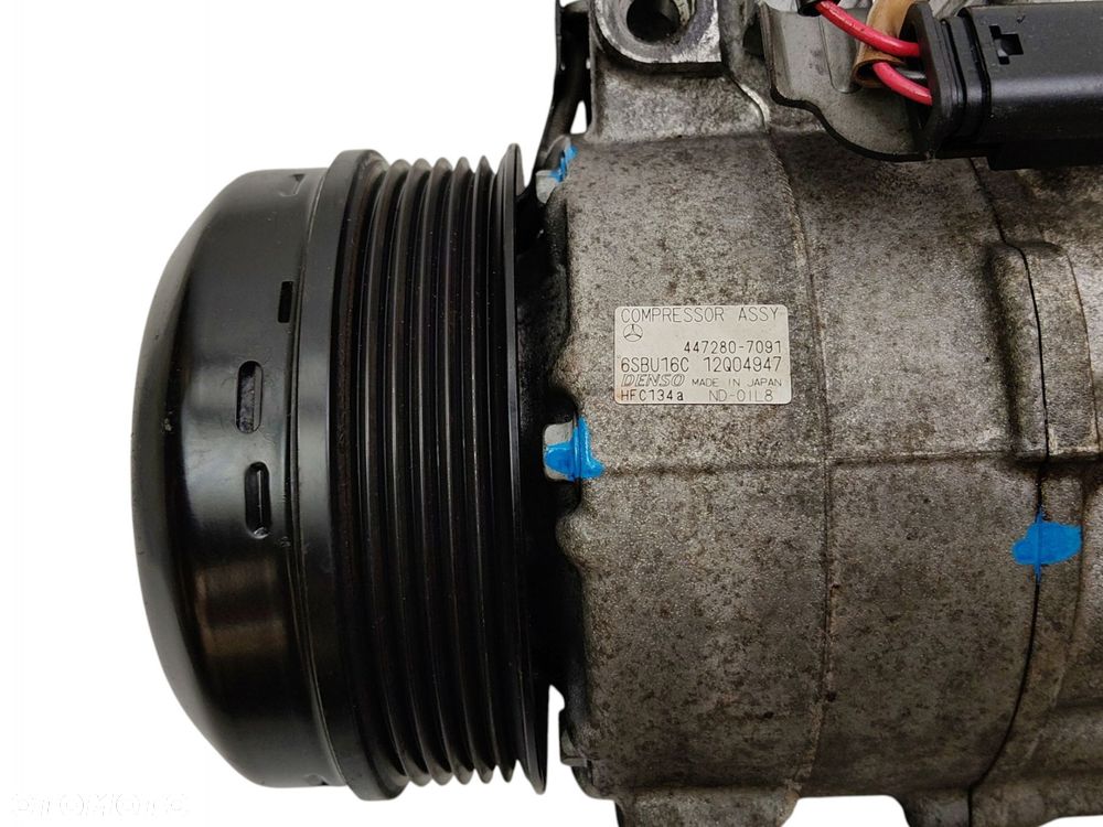 SPRĘŻARKA KOMPRESOR KLIMATYZACJI MERCEDES SLK R172 (2011-2015) 447280-7091 - 3
