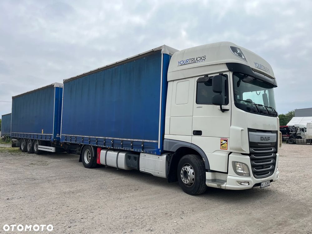 DAF XF 106 460 SSC FA zestaw Fruehauf 118 m3 firanka - 2