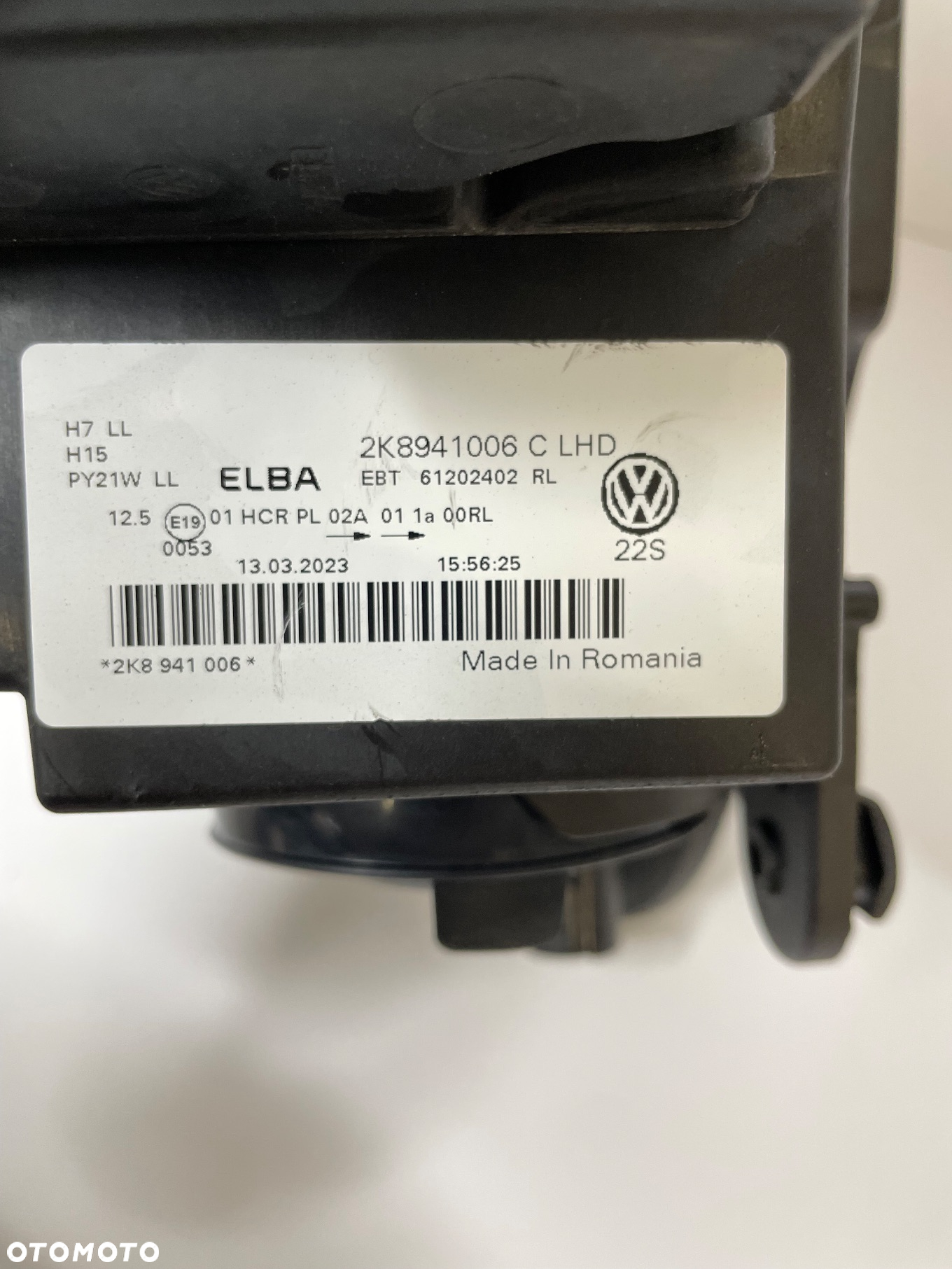 VW CADDY 5 V 2K8 KOMPLET LAMP PRAWA+LEWA ZWYKŁE NOWE 2K8941005C 2K8941006C - 7