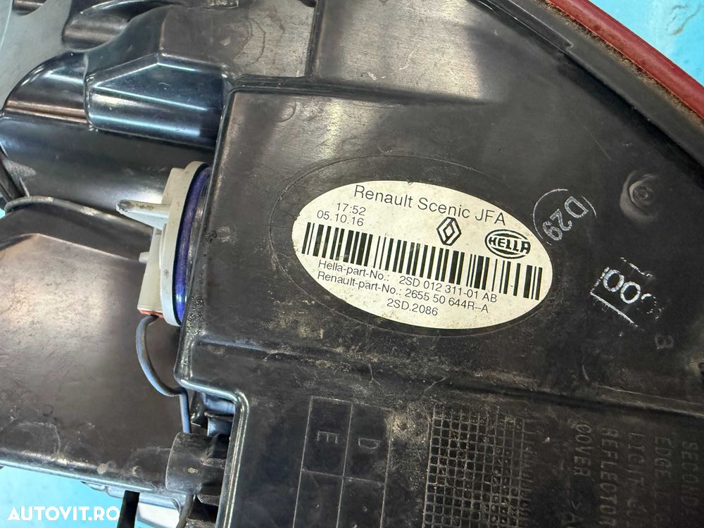 Tripla stanga spate Renault Scenic 2016 - 2