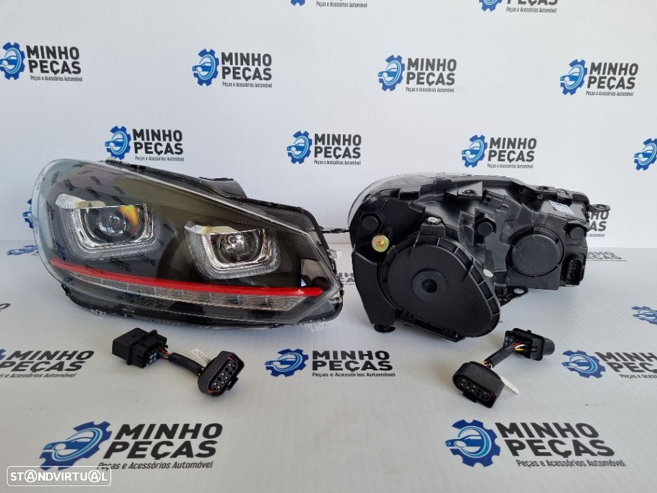 Faróis Golf 6 3D LED DRL U - 7