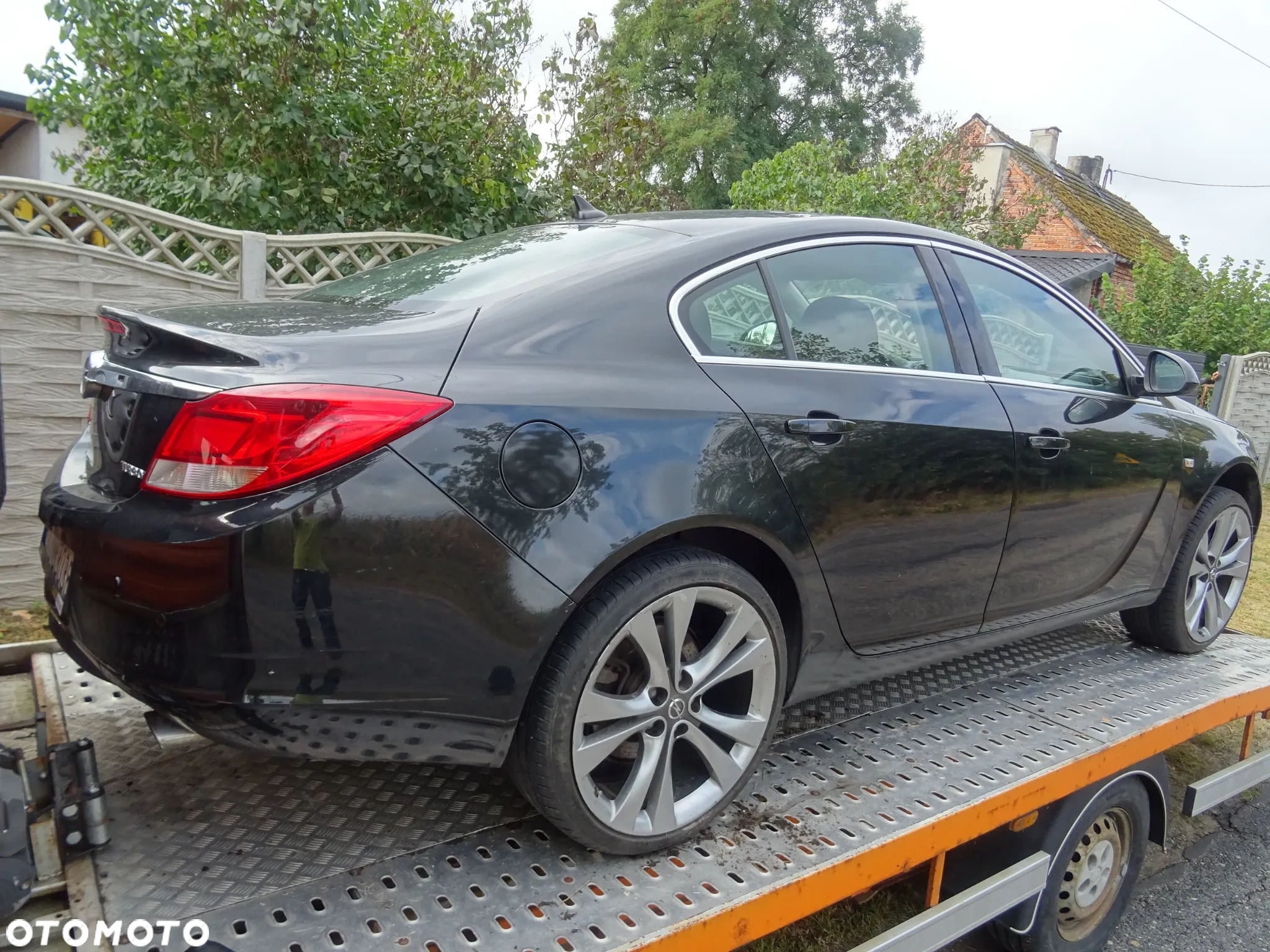 OPEL INSIGNIA A SEDAN HB CZARNY Z22C ZDERZAK TYŁ DYFUZOR DWA WYDECHY - 3