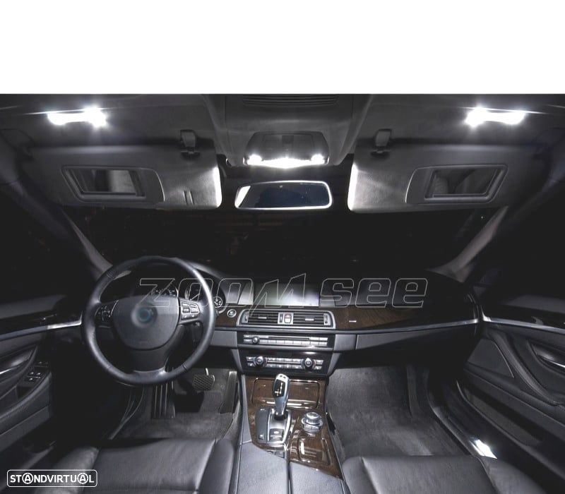 KIT COMPLETO DE 31 LÂMPADAS LED INTERIOR PARA BMW SERIE 7 F01 F02 740LI 750I 760LI 750LI XDRIVE ACT - 3