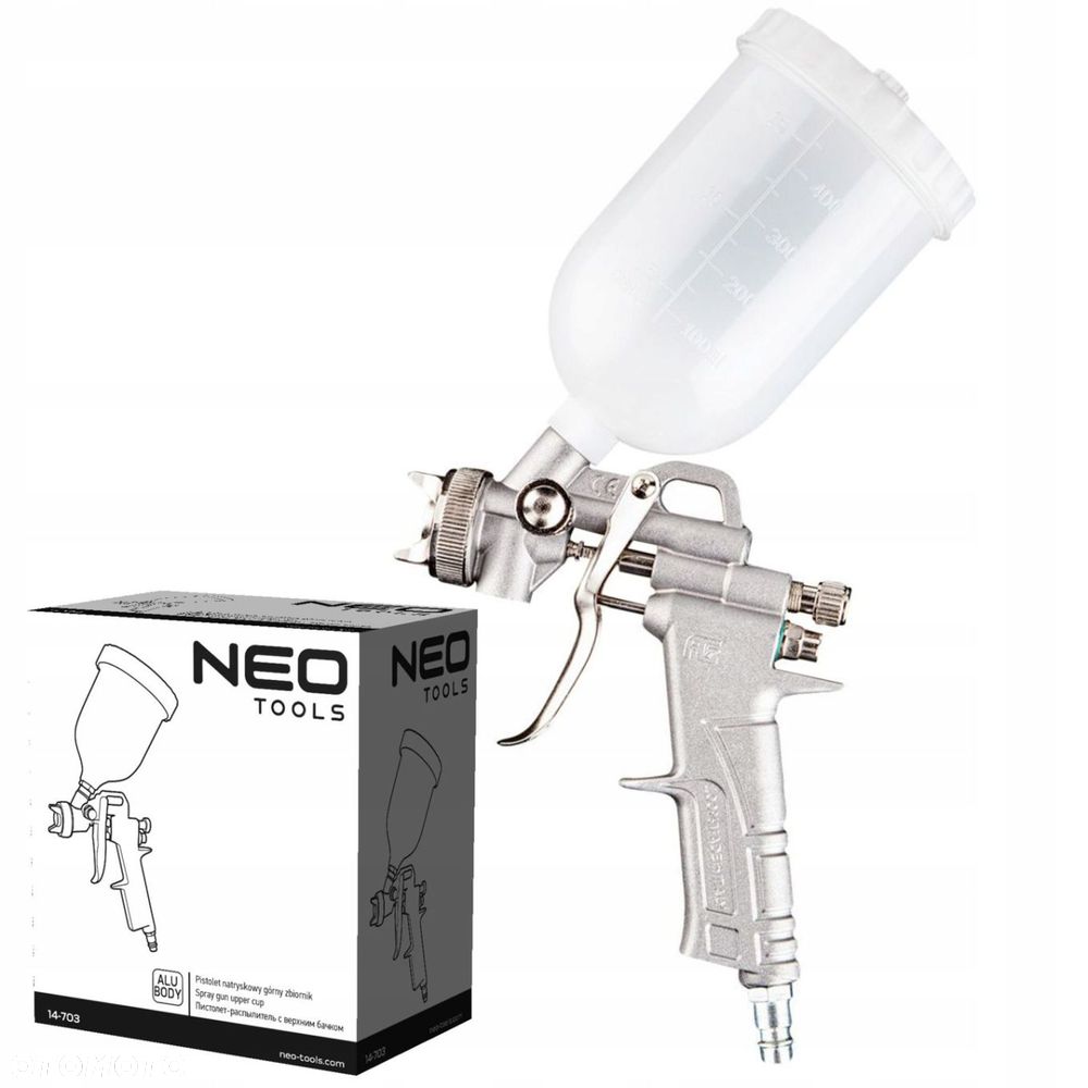 NEO PISTOLET NATRYSKOWY GÓRNY ZBIORNIK 0.5 L 1.4MM - 6