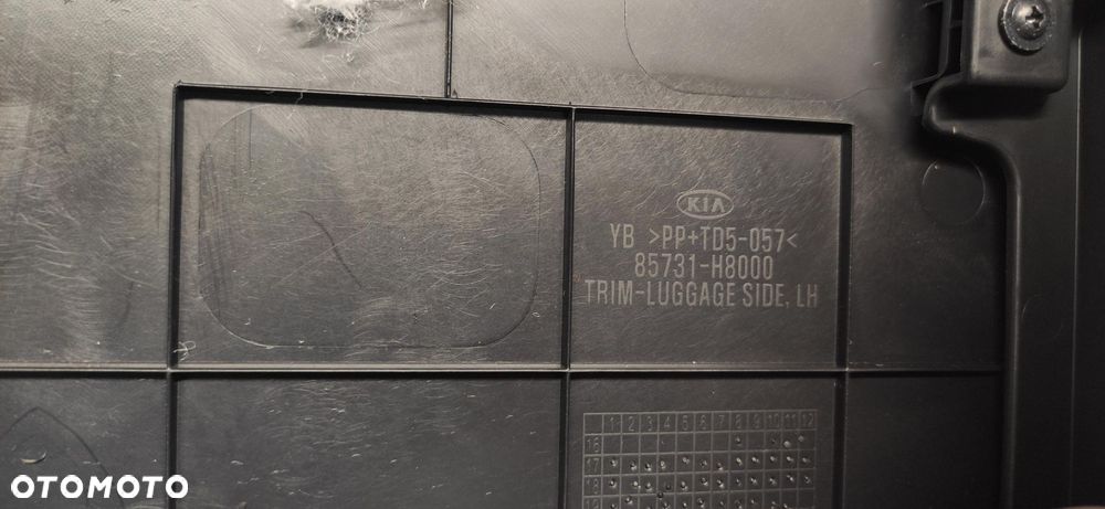 BOCZEK TAPICERKA BAGAŻNIKA LEWA LEWY KIA RIO IV V 85731-H8000 17-24 - 6