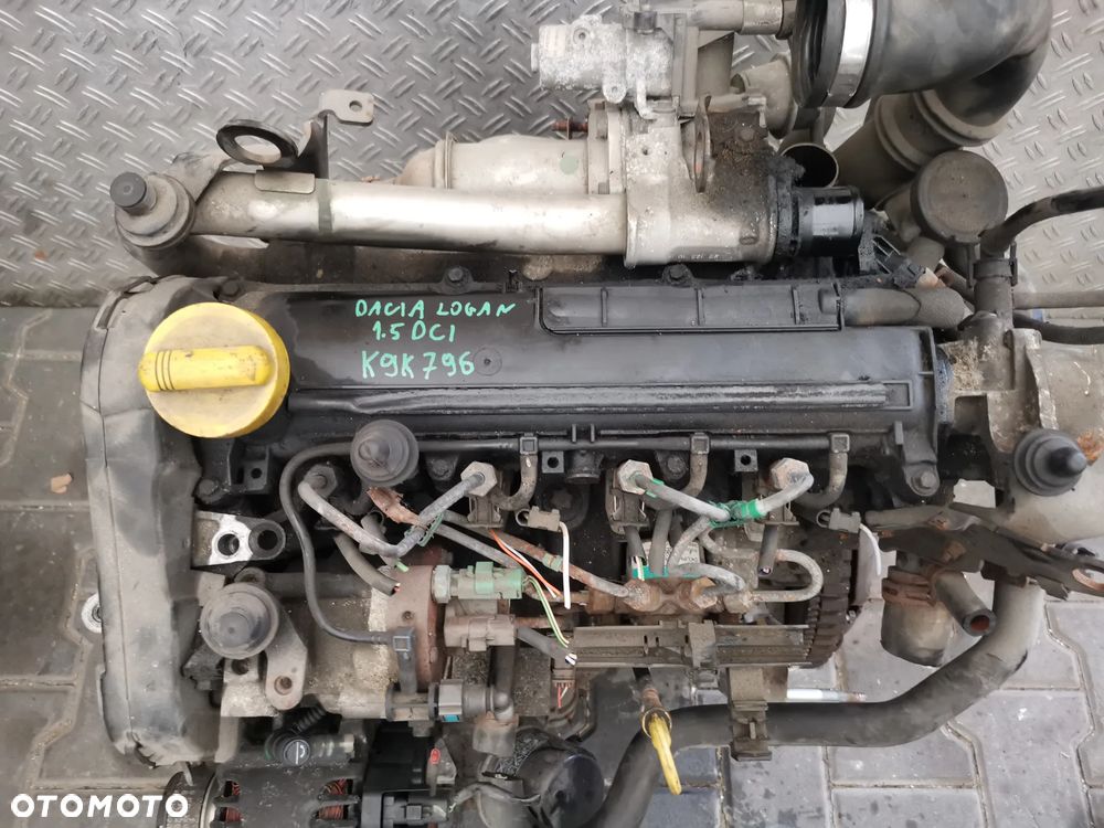 Dacia Logan Sandero 1.5 TDCI K9K796 Silnik na Części - 2
