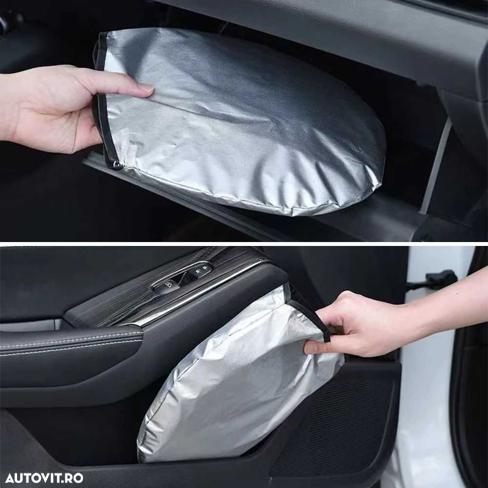 Parasolar AUTO Parbriz Dedicat BMW Seria 5 G30 140x70cm, Ultra Pliabil - 3