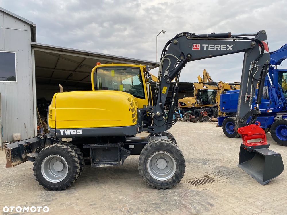 Terex TW85, GŁOWICA POWERTILT, 2 ŁYŻKI, RAMIĘ 3X ŁAMANE, KRÓTKI TYŁ, Z NIEMIEC, SUPER STAN, - 15