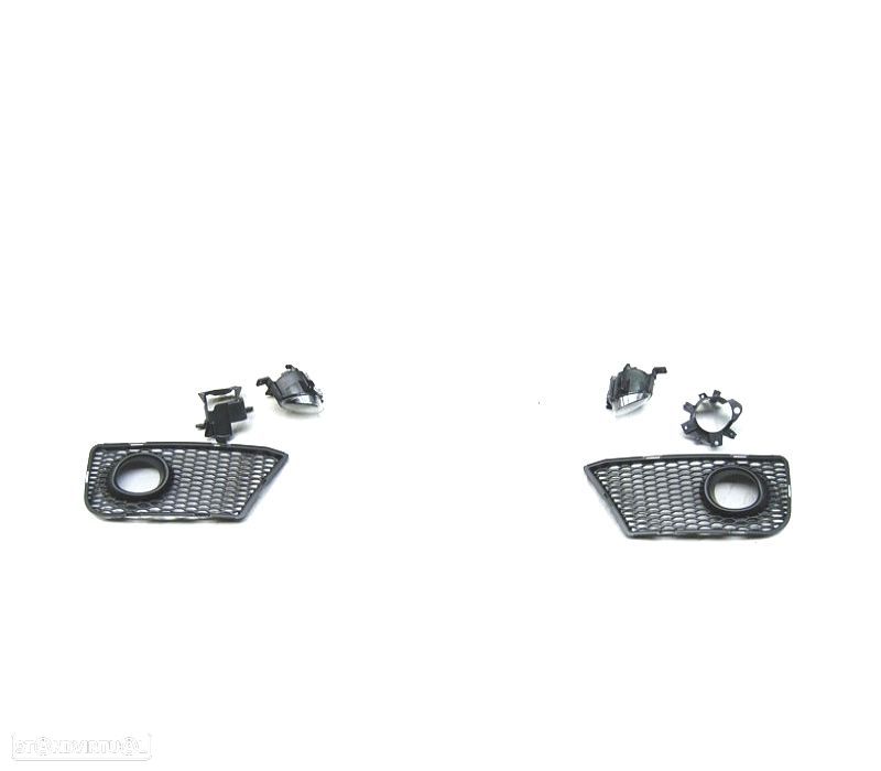PÁRA-CHOQUES FRONTAL AUDI A3 8P 08-12 LOOK S LINE CROMADO PRETO PDC - 2