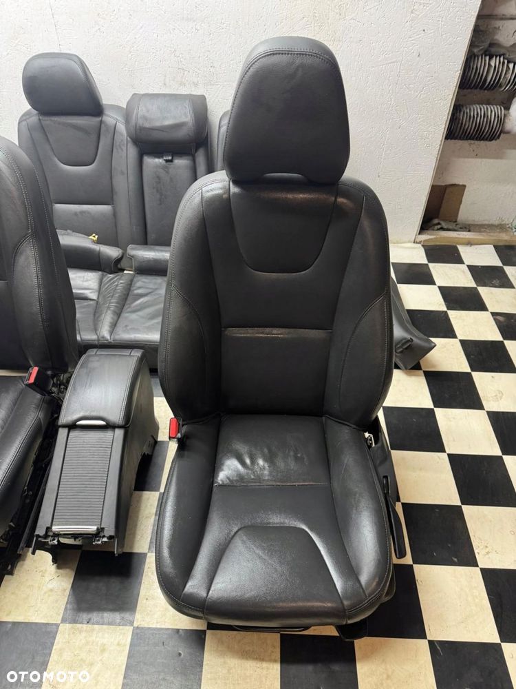 fotel lewy prawy fotele kanapa tył volvo s60 ii 2011-2018 skóra - 9