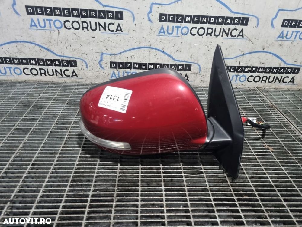 Oglinda dreapta Mitsubishi Outlander Facelift 2009 - 2012 4 Usi Rosu 16j (1314) ... - 1