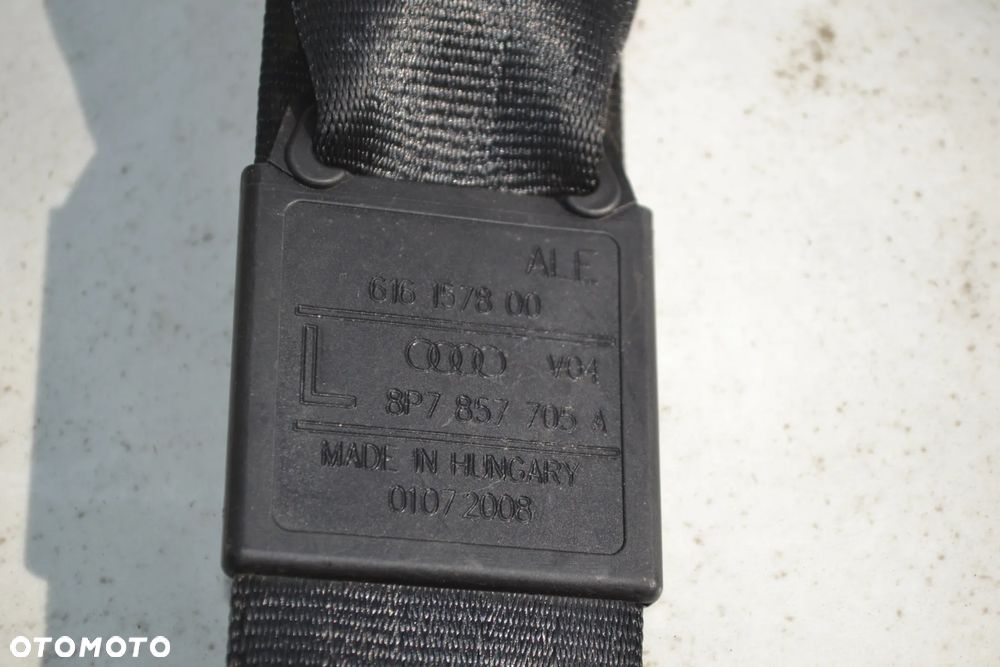 AUDI A3 8P CABRIO PAS BEZPIECZEŃSTWA PRZÓD PRZEDNI LEWY 8P7857705A - 4