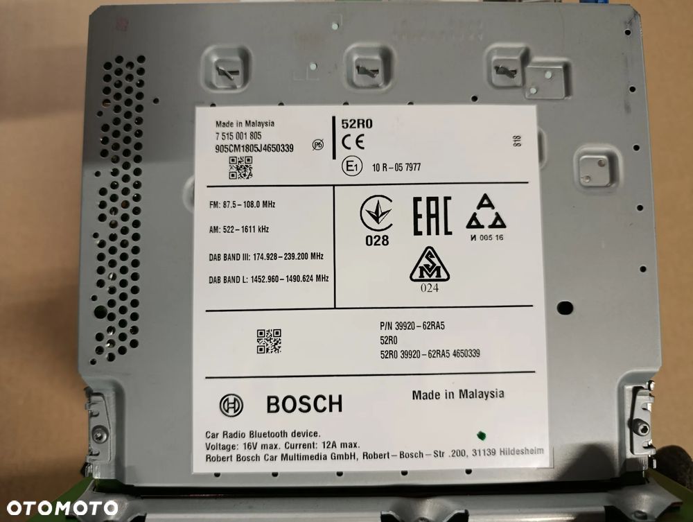 SUZUKI IGNIS III 3 RADIO EKRAN WYŚWIETLACZ 39920-62RA5 - 2