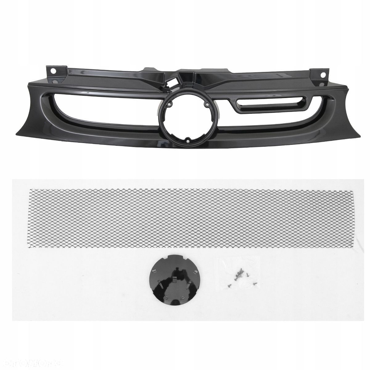 Atrapa Grill Kratka Tuning ABT Black Glossy Czarny polysk VW Golf IV 4 1j - 1