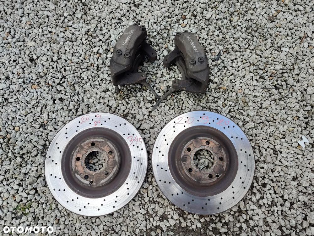 MERCEDES W203 W209 CLK Zaciski Swap AMG Zacisk Hamulcowy 345mm Przód Lewy Prawy Kpl - 1