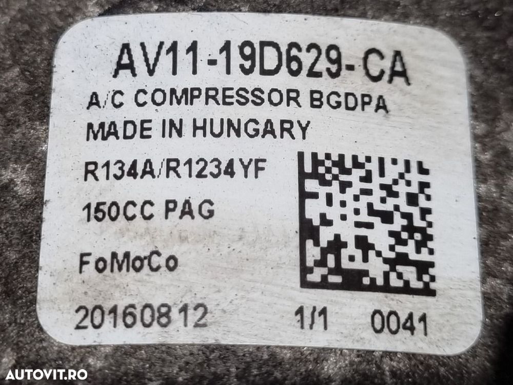 Compresor clima Ford EcoSport II 1.5 TI - VCT 2013 - 2017 UEJB UEJE (1342) Av1119d629ca - 5