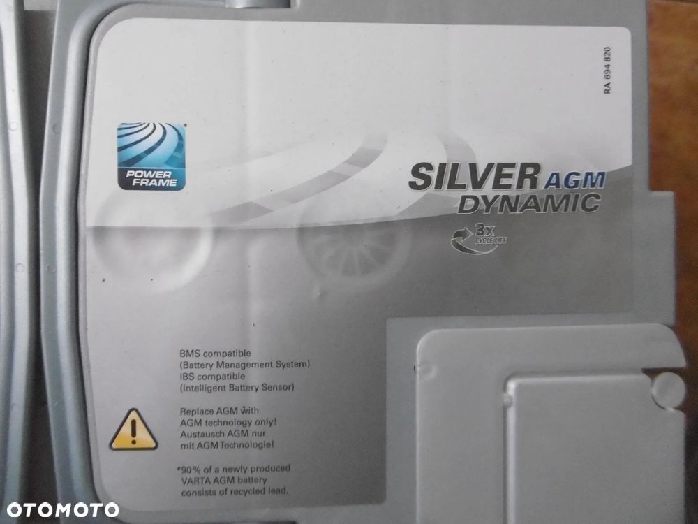 AKUMULATOR VARTA AGM START STOP 80Ah 12V 800A SILVER DYNAMIC - 3
