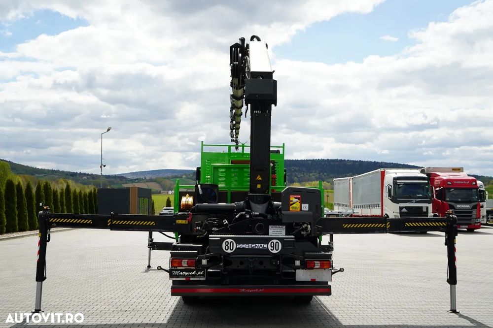 Mercedes-Benz AROCS 3240 / 8x4 / LIVRARE - 7 M / + HDS HIAB X-HIPRO 302 / MAX 9.200 KG / 21 M REACH / TRIDEM / PILOT / ROTATOR / FURCĂ / PUNTE RIDICATĂ / EURO 6 - 7