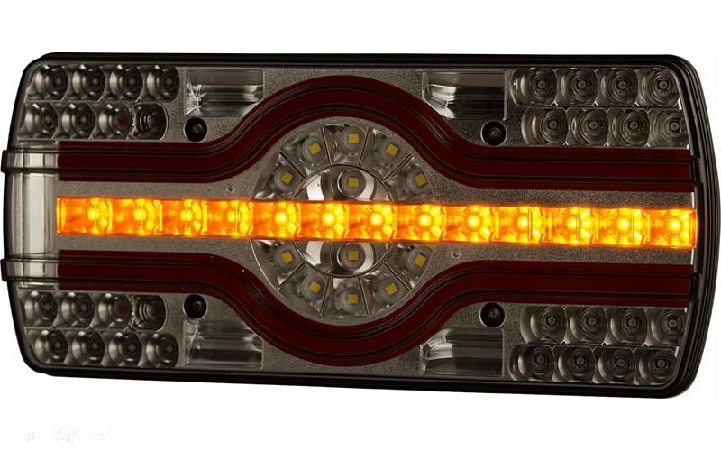 lampa zespolona ze światłem oświetlenia tablicy (led) 12/24v prawy - 2