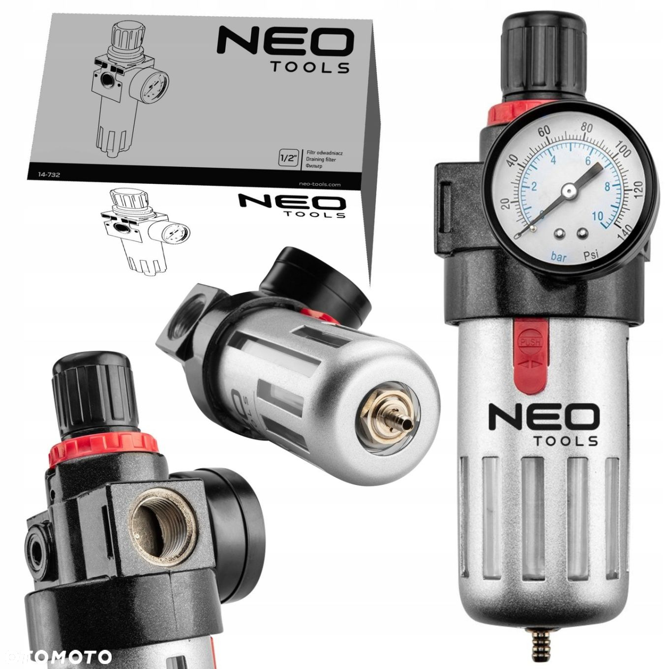 FILTR ODWADNIACZ 1/2" Z REDUKTOREM 14-732 NEO - 4