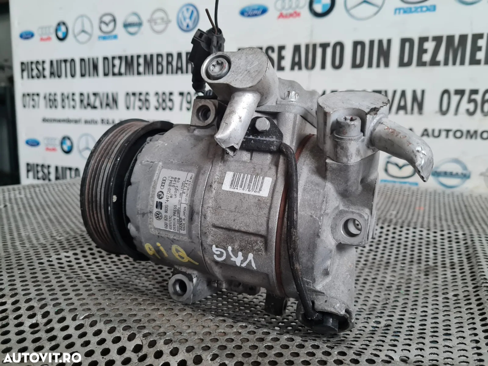 Compresor Clima AC Aer Conditionat Vw Polo Skoda Fabia Seat Ibiza 2002-2014 Cod 6QG - 4
