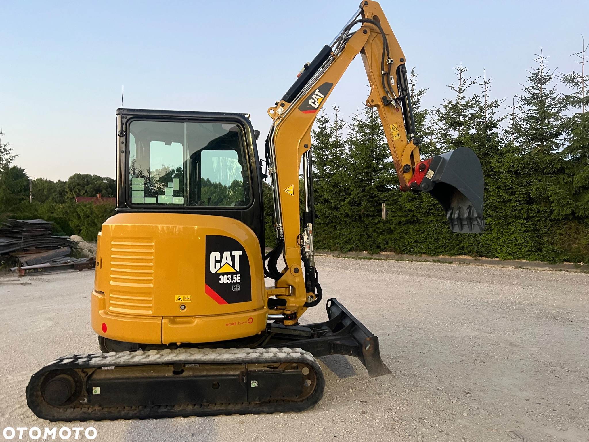 Caterpillar MINIKOPARKA CAT 303.5 E CR 2019r Catepillar 304 303 305 302,7 Bobcat e34 35 26 3x łyżka wiertnica grabie koparka mini gąsienicowa 3,5tony - 2