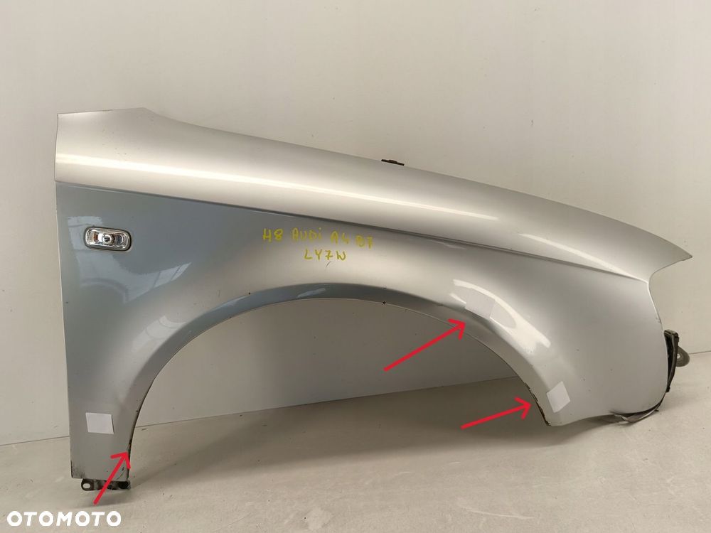 BŁOTNIK PRAWY PRZEDNI AUDI A4 B7 04-08 LY7W - 1