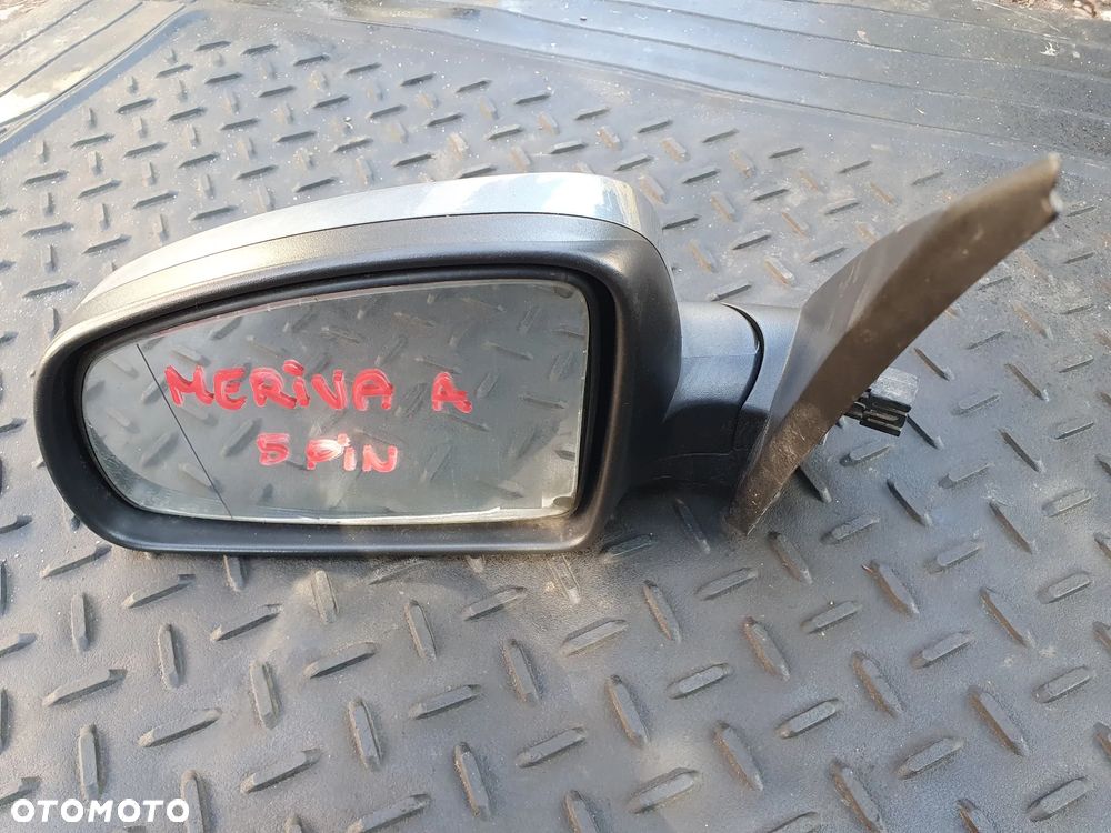 OPEL MERIVA A LUSTERKO ZEWNĘTRZNE LEWE ELEKTRYCZNE 5PIN SREBRNE 93494474 - 2