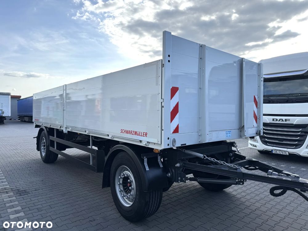 Schwarzmuller Przyczepa burtowa budowlanka 2017 r + Mercedes Actros 26.48 z HDS 2017 r - 7