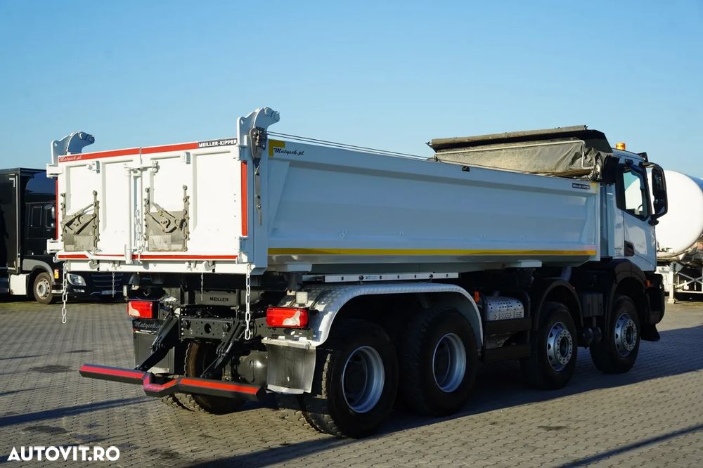 Iveco X-WAY 480 / 8X4 / BASCULATOR DUBLU / BANCĂ LATERALĂ HIDRODOXICĂ / PERDĂ ELECTRICĂ / ANVELOPE 100% / - 17