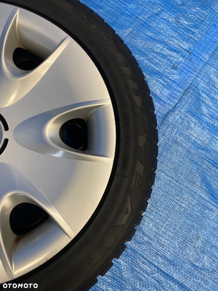 KOŁA KOŁO FELGA STALOWE 6,5J 16" 5X120; 72,6mm KOMPLET  OPONY CAŁOROCZNE RUNFLAT GOODYEAR 5,4mm  KOŁPAKI OE BMW 1 SERIA E81 E87  3 SERIA E36 E46 E90 E91 ITP. - 15
