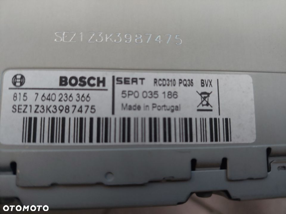 Radio Seat Leon II 5P0035186 - 3