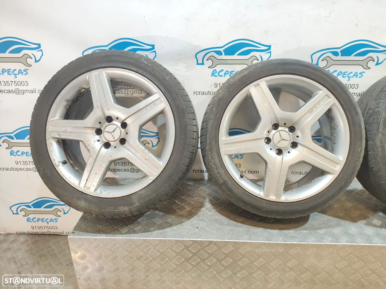 - Jantes 19 Originais Mercedes Benz Class S W221 AMG 8,5J 9,5J ET43 5x112 - 4